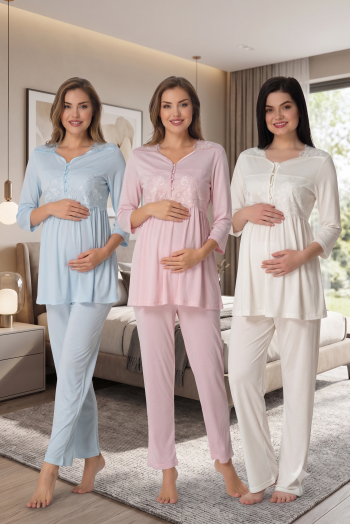 Effortt 3011 Hamile Lohusa Pijama Takım